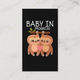 Sloth Pregnancy Announcement Couple Humor