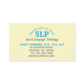 SLP  serving tots to teens