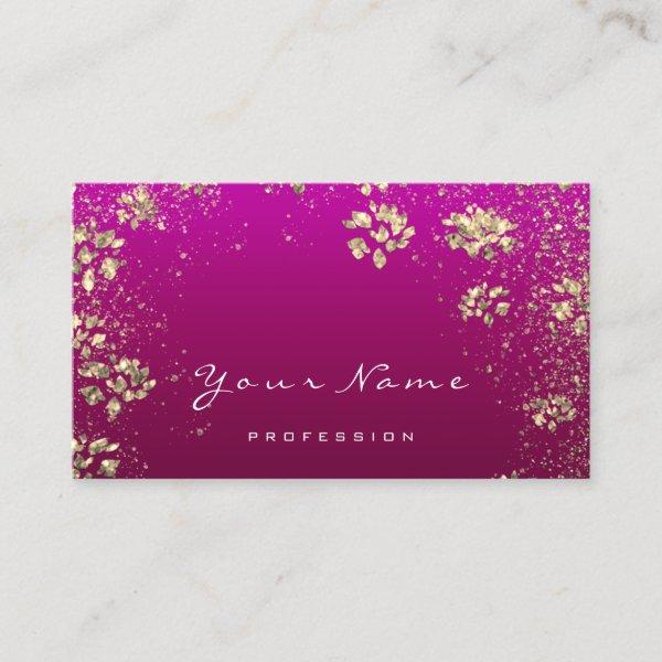 Small Business Beauty Floral QR LOGO Pink Gold