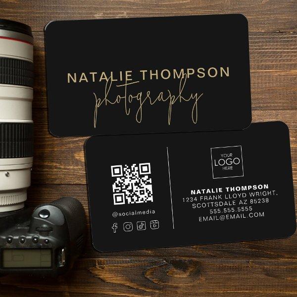 Small Business Cool QR Code With Logo Photography