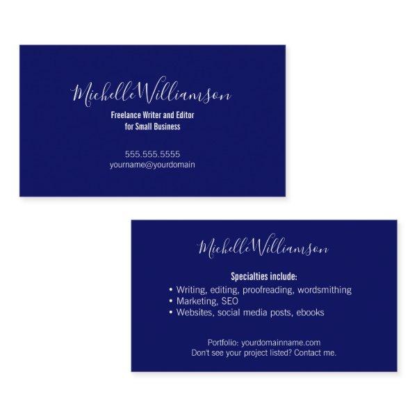 Small Business Owner Entrepreneur Navy Blue