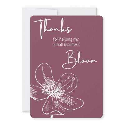 Small Business Thank You Card