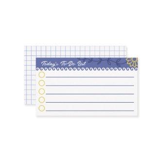 Small Daily To-Do List with Drawing Grid on Back