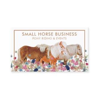 Small Horse Riding Breeding Pony Floral
