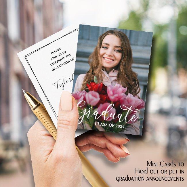 SMALL Photo Graduation Invitations