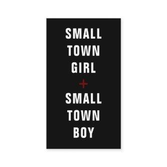Small Town Stag & Doe Ticket - Customizable Colour