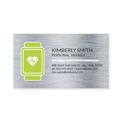 Smart Watch Heart Monitor | Metallic Background