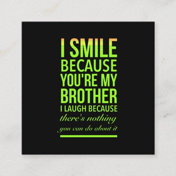 Smile funny gifts for sisters aunties from brother square