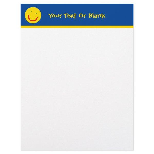 Smiling Sun Happy Face Letterhead