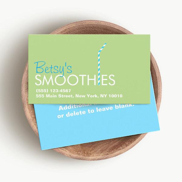 Smoothie Bar Straw Logo