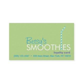 Smoothie Customer Loyalty Reward Card