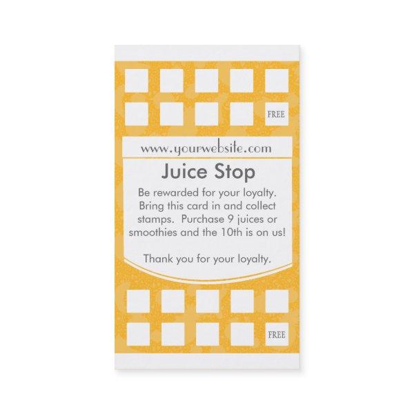 Smoothie & Juice Bar  Loyalty Card