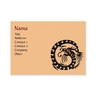 SNAKE DRAGON  RUBY black and white red orange