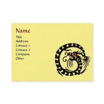 SNAKE DRAGON  RUBY black and white red yellow