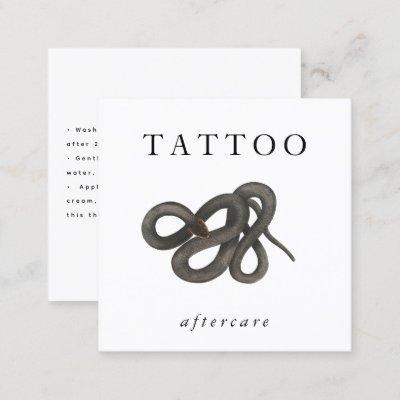 Snake Tattoo Aftercare Instructions Modern Square