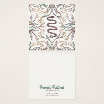 Snake Vines Earring Necklace Jewelry Display Card