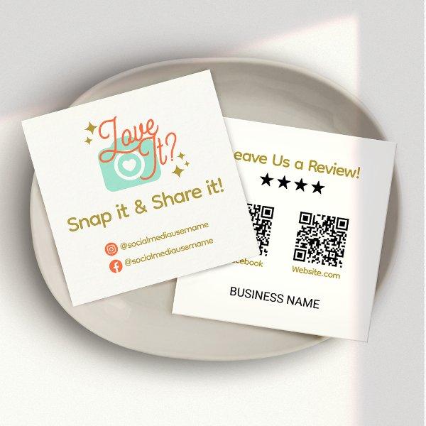 Snap and Share, Love it? Social Media  Square