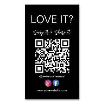 Snap And Share Qr Code Facebook Instagram  Magnet