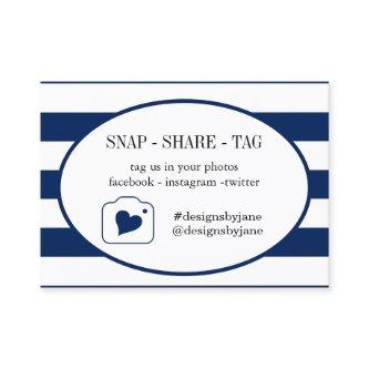 Snap Share Tag Small Business Order Insert Card