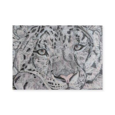 Snow leopard , Leopard eyes cards