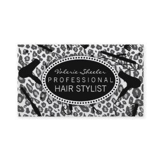Snow Leopard Print Hair Salon Tools (Custom)