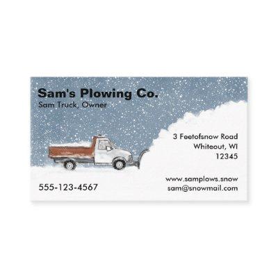 Snow Plow Business - Pickup Truck Snow Removal