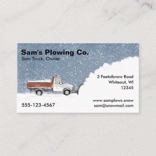 Snow Plow Business - Pickup Truck Snow Removal