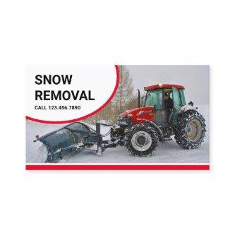 Snow Plow Tractor Snow Removal Service