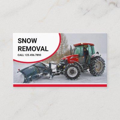 Snow Plow Tractor Snow Removal Service