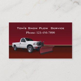 Snow Plow Truck Service