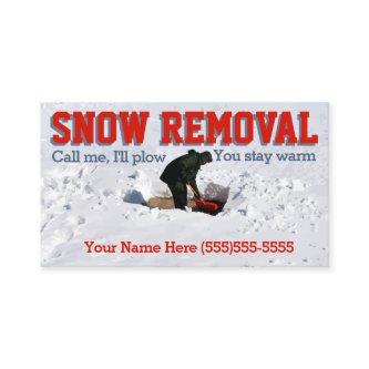 Snow Plowing Advertising.Snow Removal Business