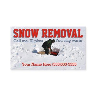 Snow Plowing Advertising.Snow Removal Business