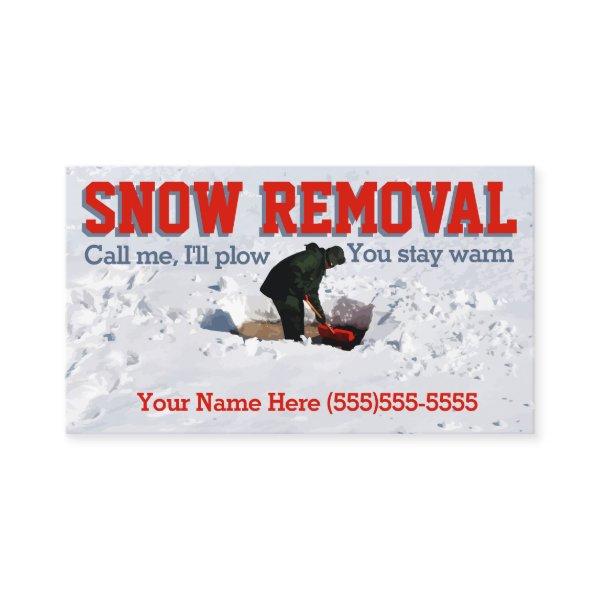 Snow Plowing Advertising.Snow Removal Business