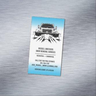 Snow Plowing  Magnet
