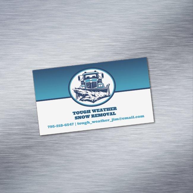 Snow Plowing Magnet