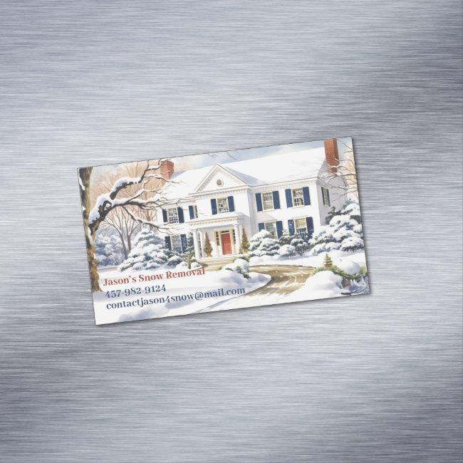 Snow Plowing Magnet