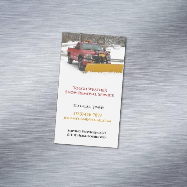 Snow Plowing  Magnet