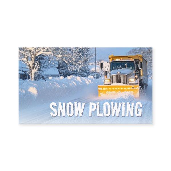 Snow Plowing & Removal Service Truck Photo