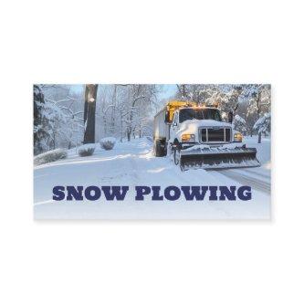 Snow Plowing & Removal Service Truck Photo