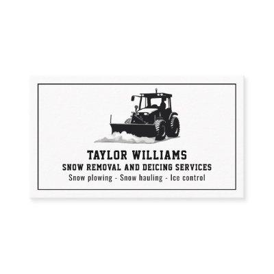 Snow Removal And Deicing Services Black And White