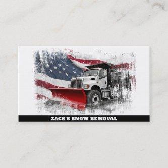 *~* Snow Removal Distressed Truck AP74  Flag