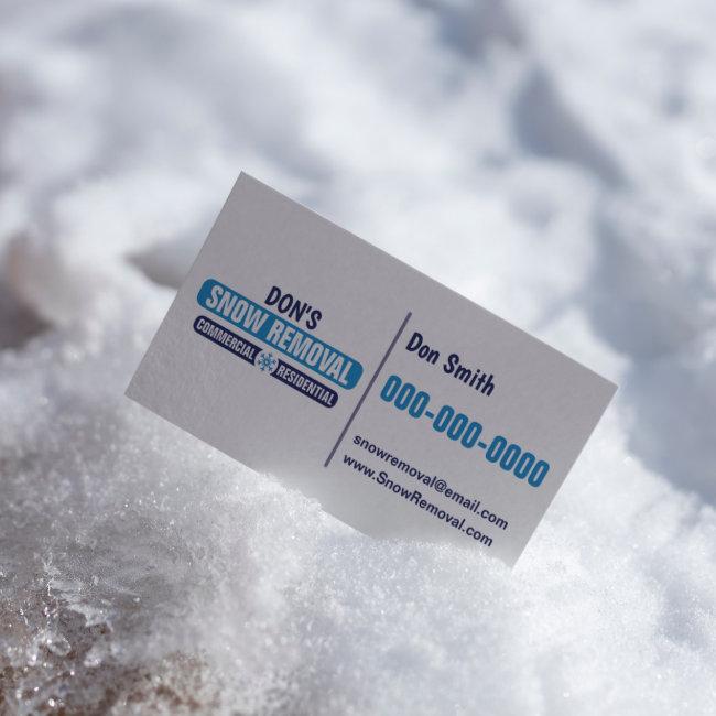 Snow Removal Double Sided