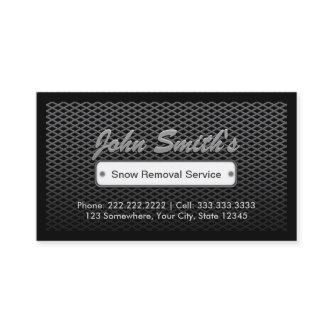 Snow Removal Service Professional Dark Metal