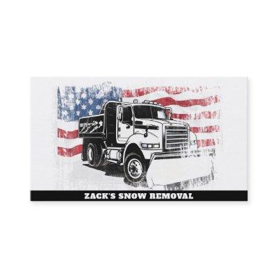 *~* Snow Removal Truck AP74  Flag Red White Blue