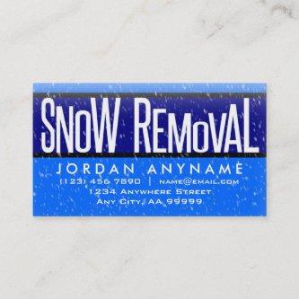 Snow Removal With Snow Falling