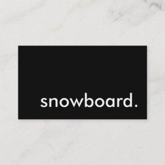 snowboard.