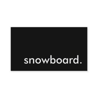 snowboard.