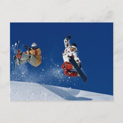 Snowboarding 8 postcard