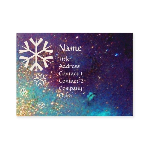 SNOWFLAKES IN SILVER SPARKLES