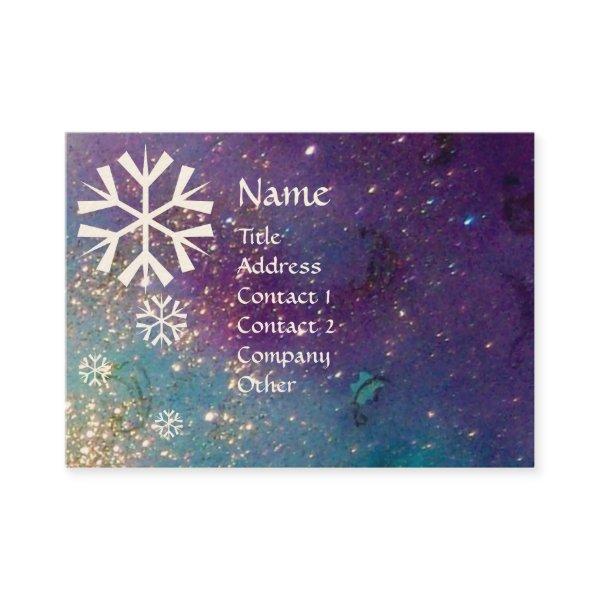 SNOWFLAKES IN SILVER SPARKLES